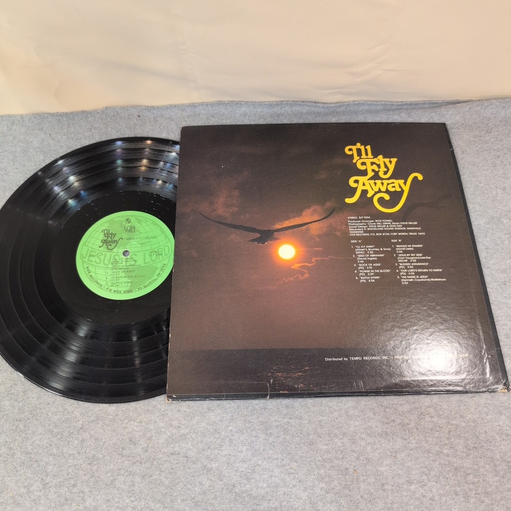 Kenneth Copeland I'll Fly Away Vinyl LP Record Gospel KCP SLP 1004 1980 - Picture 2 of 2